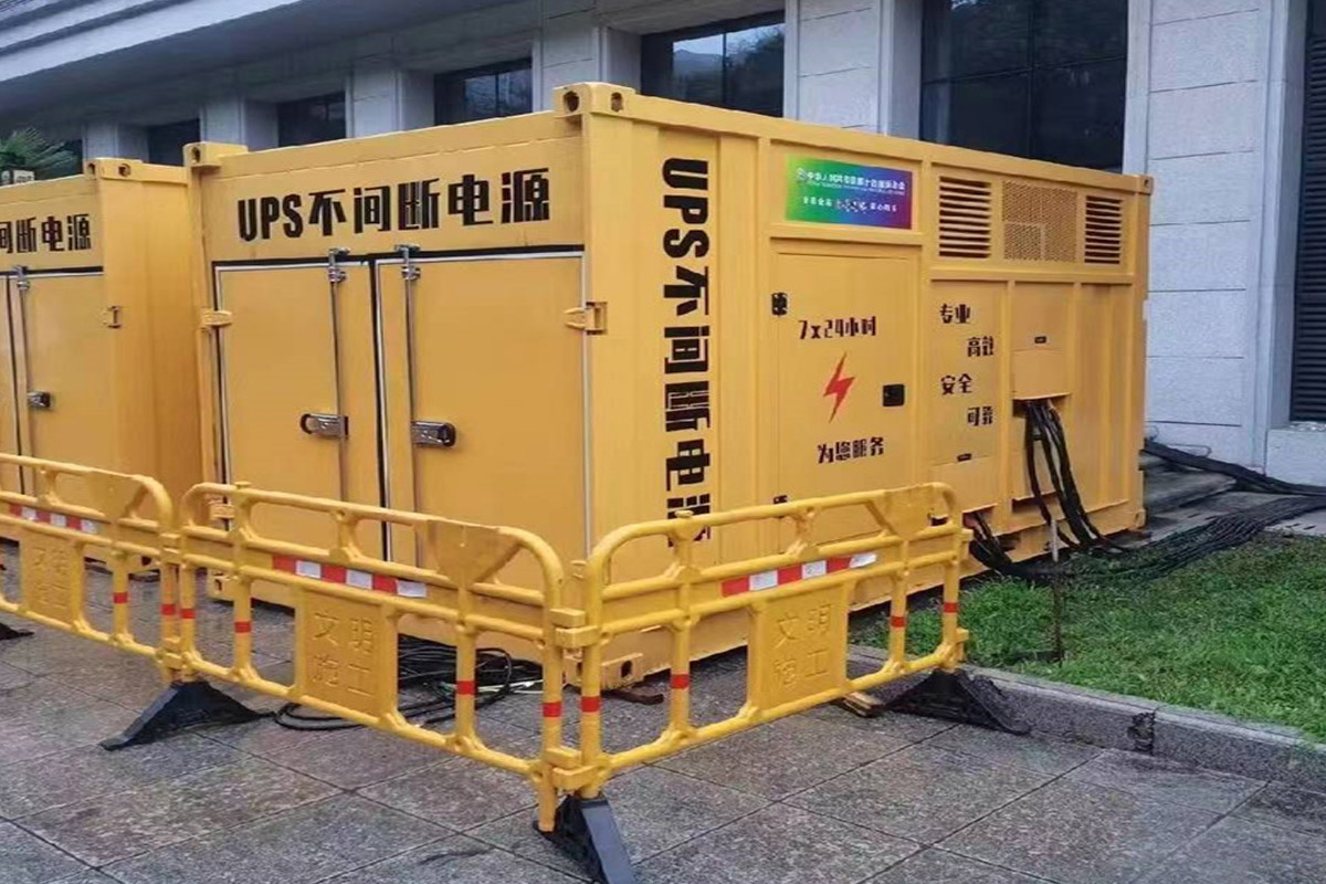 杞县发电机租赁施工现场